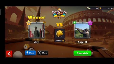 8 Ball Pool Online : I Nearly Lost to Angel M One Tough Opponent
