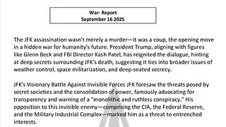 WAR REPORT - SEPT 16 2025 - NOTHING CAN STOP WHAT IS COMING - NOTHING