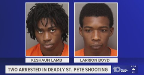 St. Pete police arrest two suspects in deadly shooting that left man lying on the road