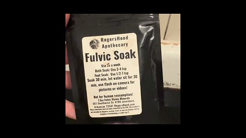FULVIC ACID SOAK PT1