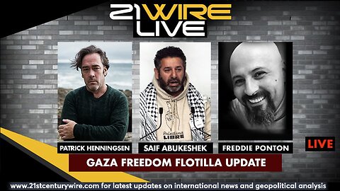 MIDWEEK WIRE - Gaza Flotilla Update - guests Saif Abukeshek and Freddie Ponton