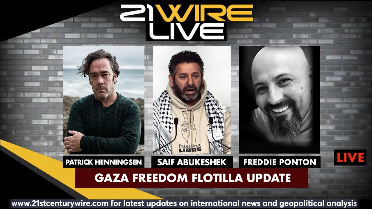 MIDWEEK WIRE - Gaza Flotilla Update - guests Saif Abukeshek and Freddie Ponton