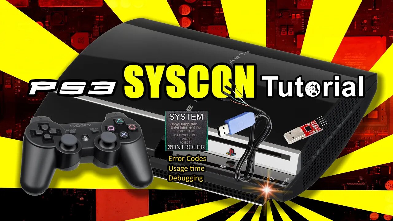 PS3 SYSCON Tutorial ｜ How to Diagnose the YLOD on PlayStation 3 using its own System Controller