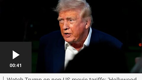 BOMBSHELL: TRUMP DECLARED TARRIF ON FOREIGN FILMS 100 TARIFF PLAN SHOCKS