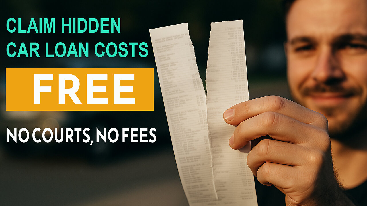 How to Claim hidden car loan costs FREE (No court, no fees)