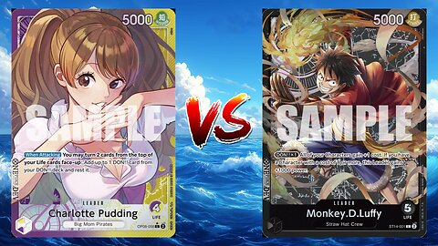 One Piece TCG Charlotte Pudding VS Black Luffy!!