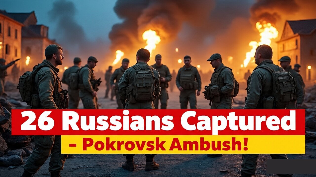 Ukraine Ambush in Pokrovsk | 26 Russian Soldiers Captured by “Skala” Assault Regiment