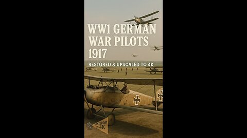 Sky Kings of WW1: Rare German Pilot Archives Restored & Upscaled! 🛩️👑