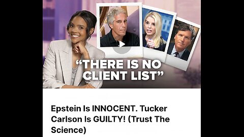 Epstein case is Officially closed and he didn’t have a client list!? . Also, Tucker Carlson is in deep trouble..Coming up !