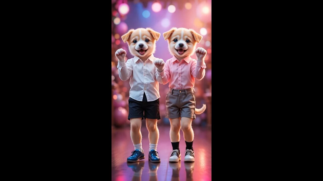 cute puppy dance