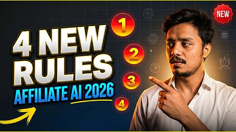 Affiliate Marketing With AI in 2026: New Rules You Can't Ignore (Watch Before It's Too Late!)