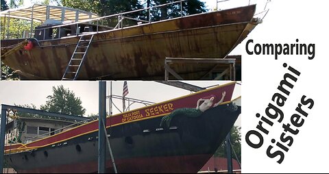 Two Examples of Origami Boat Structural Design