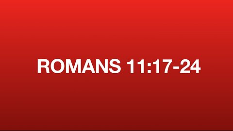 Romans 11:17-24
