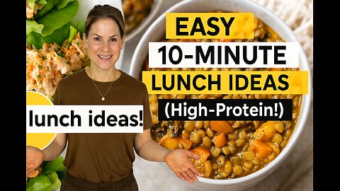 EASY 10-MINUTE HEALTHY LUNCH IDEAS for Weight Loss (High-Protein!)