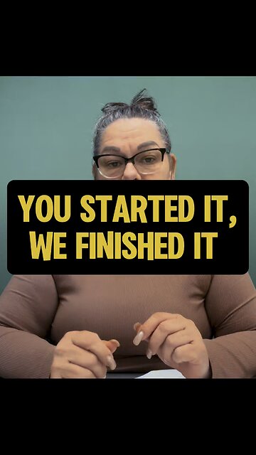 You Started It, We Finished It. ✅