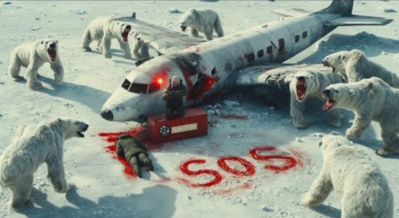 He fell into polar bear territory and now he has to survive