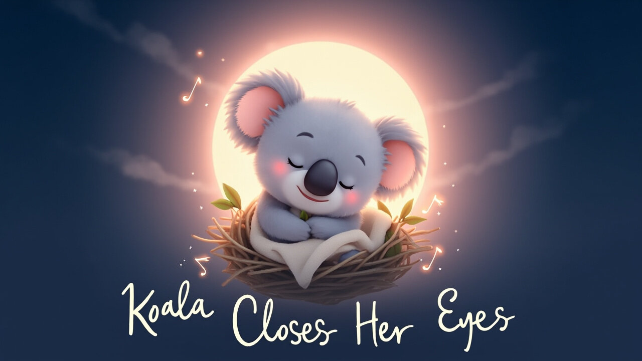 Koala Closes Her Eyes 🐨💤 | Gentle Lullaby Song for Kids | Mellow Monday