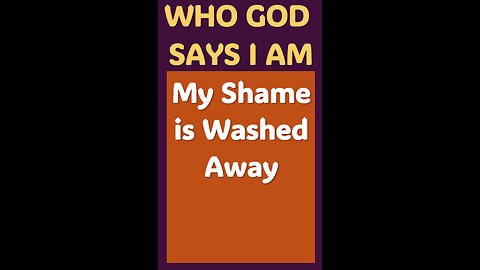 MY SHAME IS WASHED AWAY #wordofgod #Jesus #shame #God #forgiveness #peace #spirituality #power #love