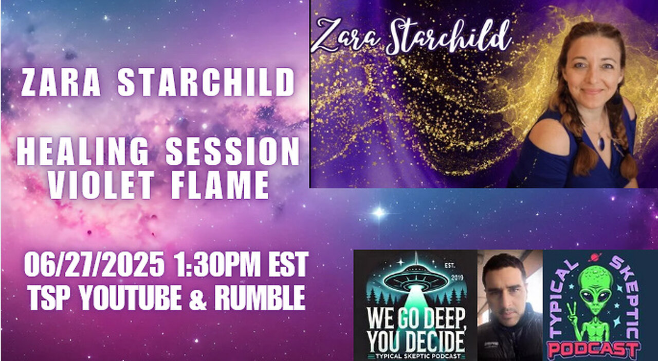 🪐 TSP #2061 – Zara Starchild – Violet Flame Healing Session