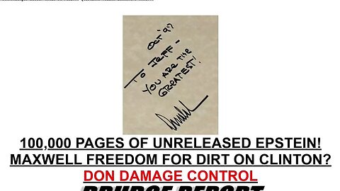 MSM Attempts To Run Fake Trump-Epstein Note In Desperate Attempt To Tie POTUS To Massive Scandal