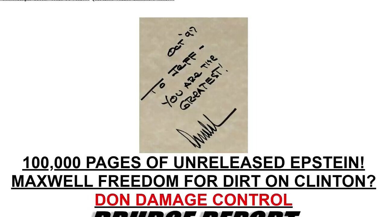 MSM Attempts To Run Fake Trump-Epstein Note In Desperate Attempt To Tie POTUS To Massive Scandal