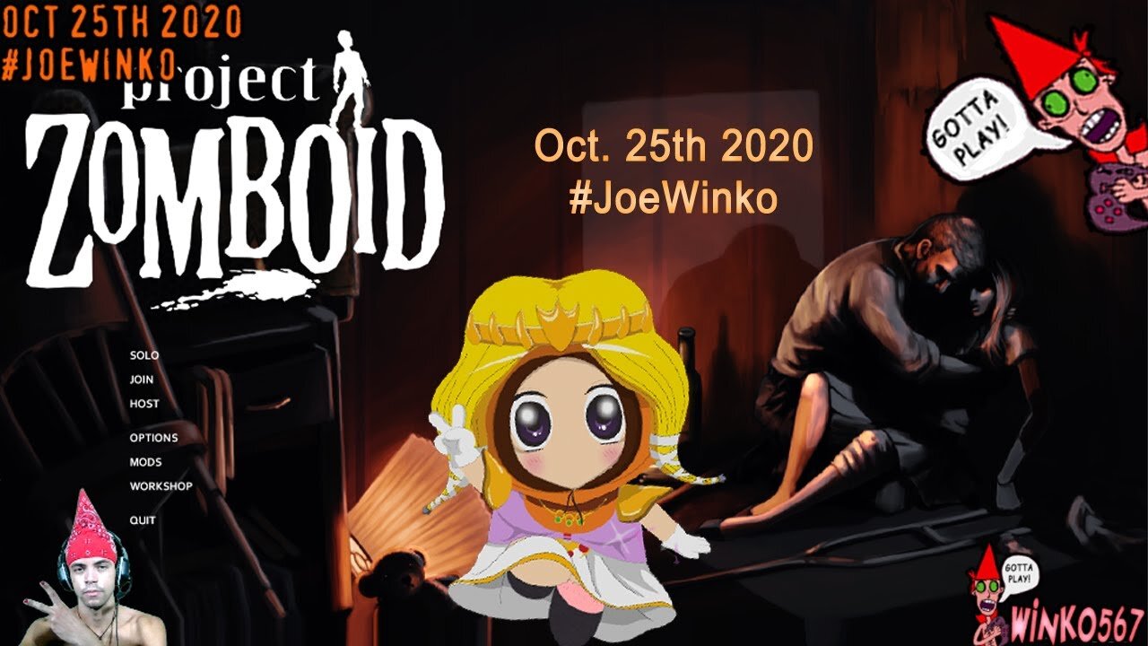 Zomboid with Princess Kylie - Project Zomboid Gaming Livestream (Oct 25th 2020) - Joe Winko