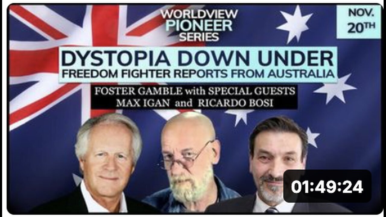 "Downunder Dystopia: A Conversation with Foster Gamble, Max Igan, and Ricardo Bosi"
