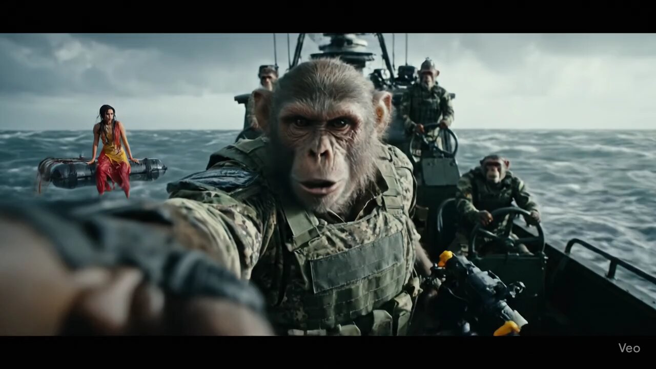 monkey apni gf k bachny ja raha ha