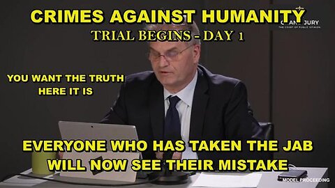 From The Hague. International Trials Day One -Crimes Against Humanity. PLEASE SHARE