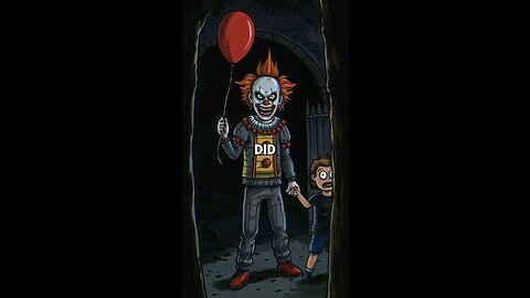 Never follow the clown with the red balloon it pennywise horror