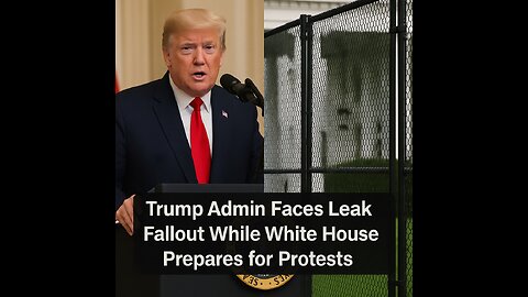 Trump Admin Faces Leak Fallout While White House Prepares for Protests