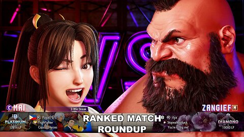 Kuya Kalbo SF6 Ranked Match Roundup. Mai Platinum Rank [Hori Fight Stick]