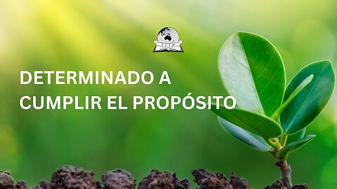 Determinado a cumplir el Propósito