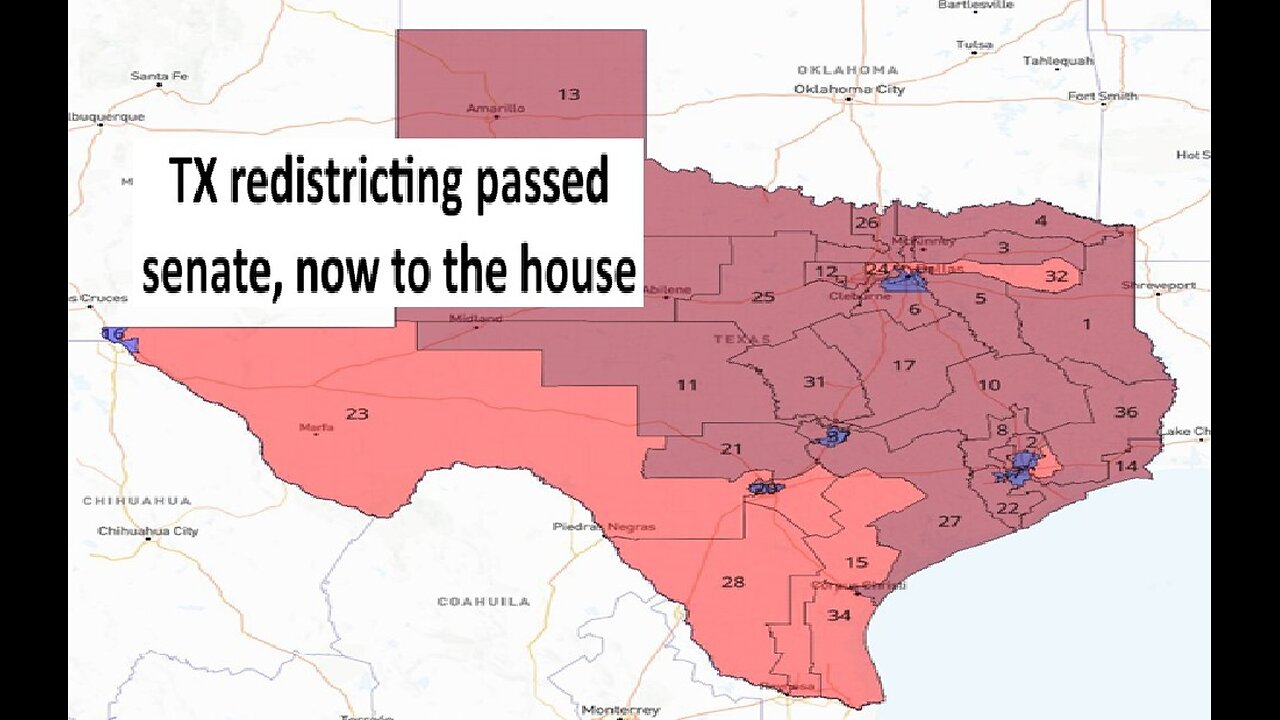 TX Senate passes map gaining 5 GOP seats