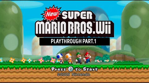 New Super Mario Bros Wii - Playthough Part.1
