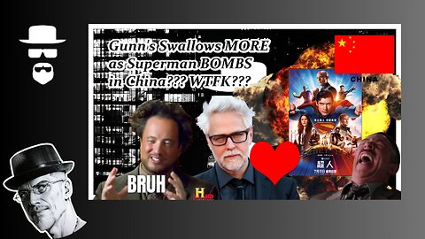 GUNN'S SUPERMAN BOMBS IN CHINA...OH NO, WELL ANYWAY...