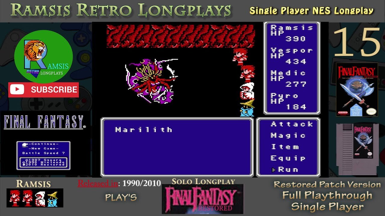Final Fantasy Restored + (NES) | Volcano and Marilith | Episode #15