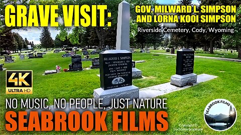 Grave Visit: Wyoming Governor Milward L. Simpson and Wife Lorna Kooi Simpson