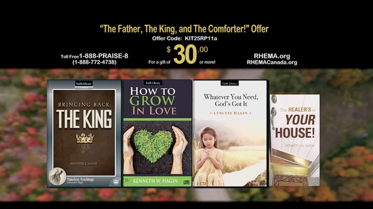 "THE FATHER, THE KING, AND THE COMFORTER" OFFER