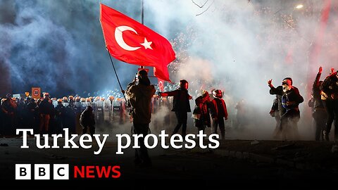 Sixth night of protests in Turkey as Erdogan hits out at unrest | BBC News