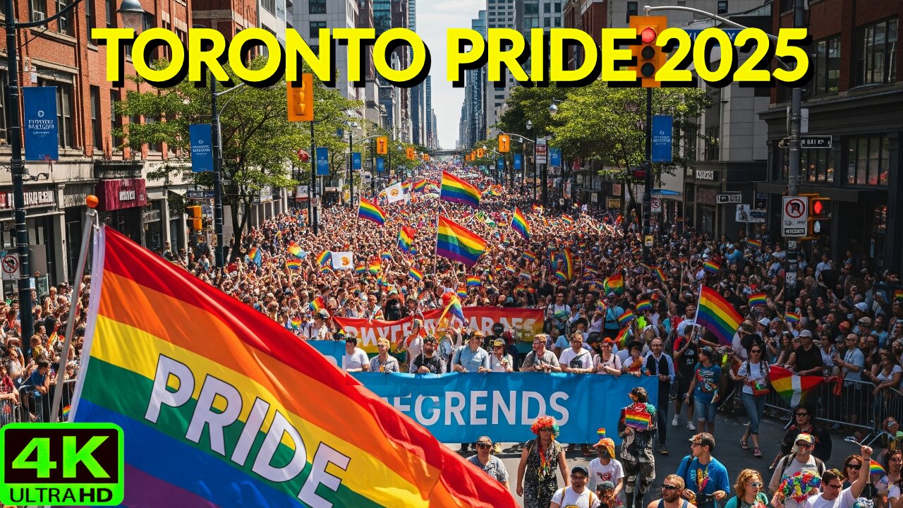 【4K】🌈 Toronto Pride 2025: My Immersive Experience at the 44th Annual Parade 🏳️‍🌈