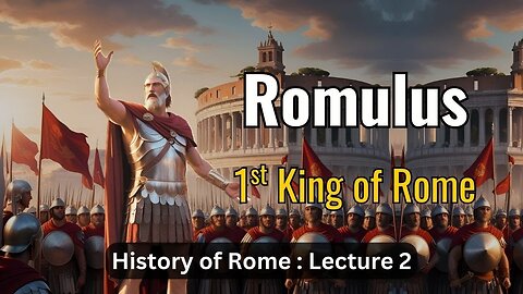 Romulus, First King of Rome– Lecture 2 (History of Rome)