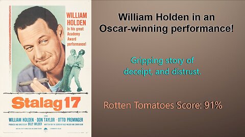 Stalag 17 1953 ~ War ~ William Holden ~ Full Movie