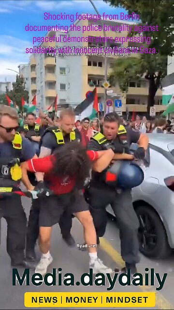 Shocking footage from Berlin documenting the police brutality against peaceful demonstrators