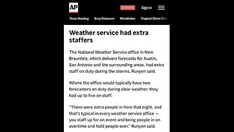 Was only a matter of time! Senator Schumer is blaming Trump for the floods in Texas. 🤡