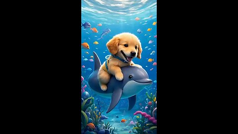 The moment that cute puppy will never forget 😨