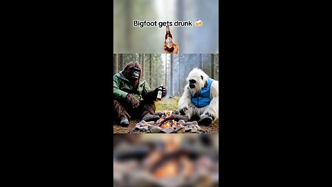 Bigfoot gets drunk