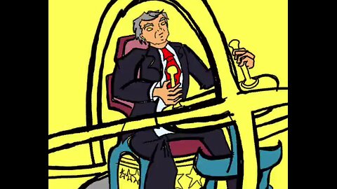 speedart - Trump Time Traveller hand drawn animation