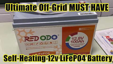 Redodo 100AH 12v AUTO HEATING 1280Wh BEST OFF-GRID LifePo4 Battery TEST & Review #wisebuyreviews