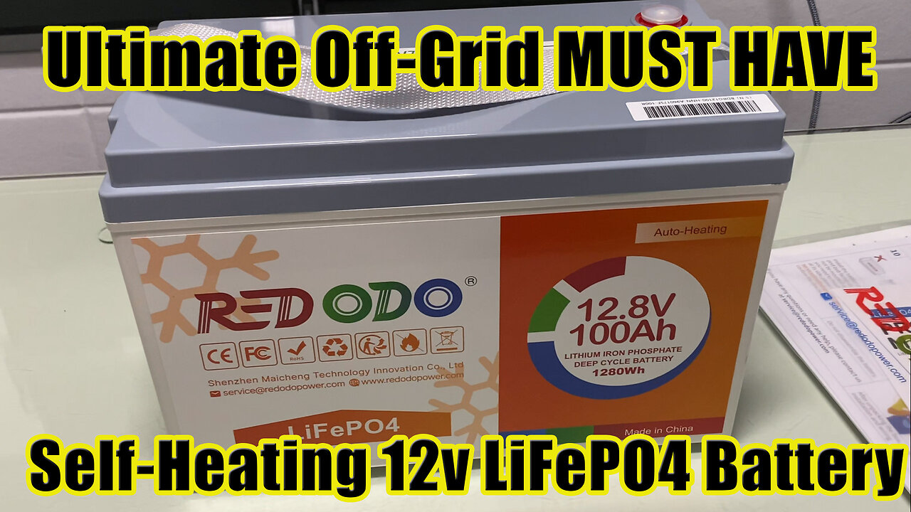 Redodo 100AH 12v AUTO HEATING 1280Wh BEST OFF-GRID LifePo4 Battery TEST & Review #wisebuyreviews